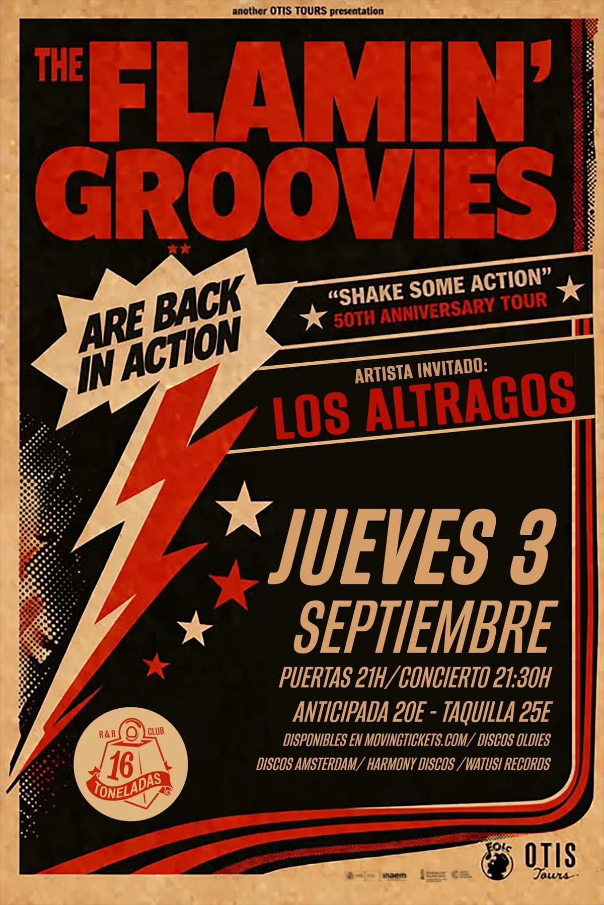 THE FLAMIN’ GROOVIES + LOS ALTRAGOS